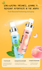 20ML Fresh Oral Spray Antibacterial Gum Care Portable Deodorizing Spray with Long Lasting Fragrance for Oral Health Care