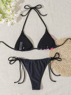 Flower Print Bikini Set