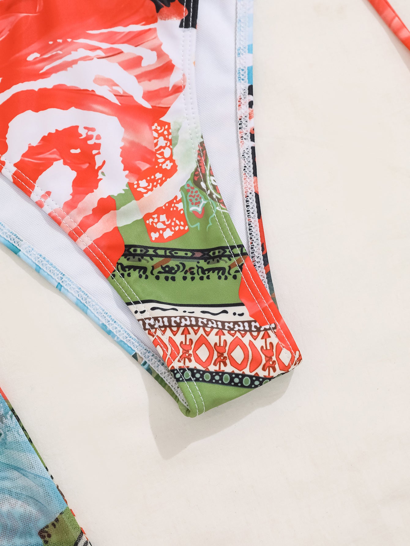 Flower Print Bikini Set