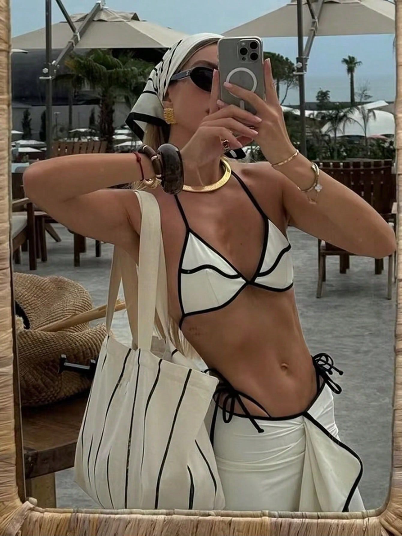 Flower Print Bikini Set