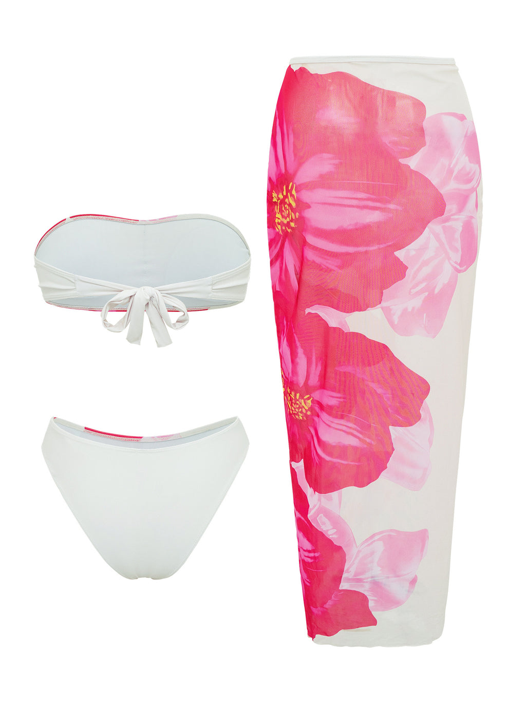 Flower Print Bikini Set