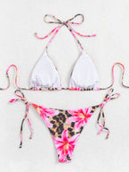 Flower Print Bikini Set