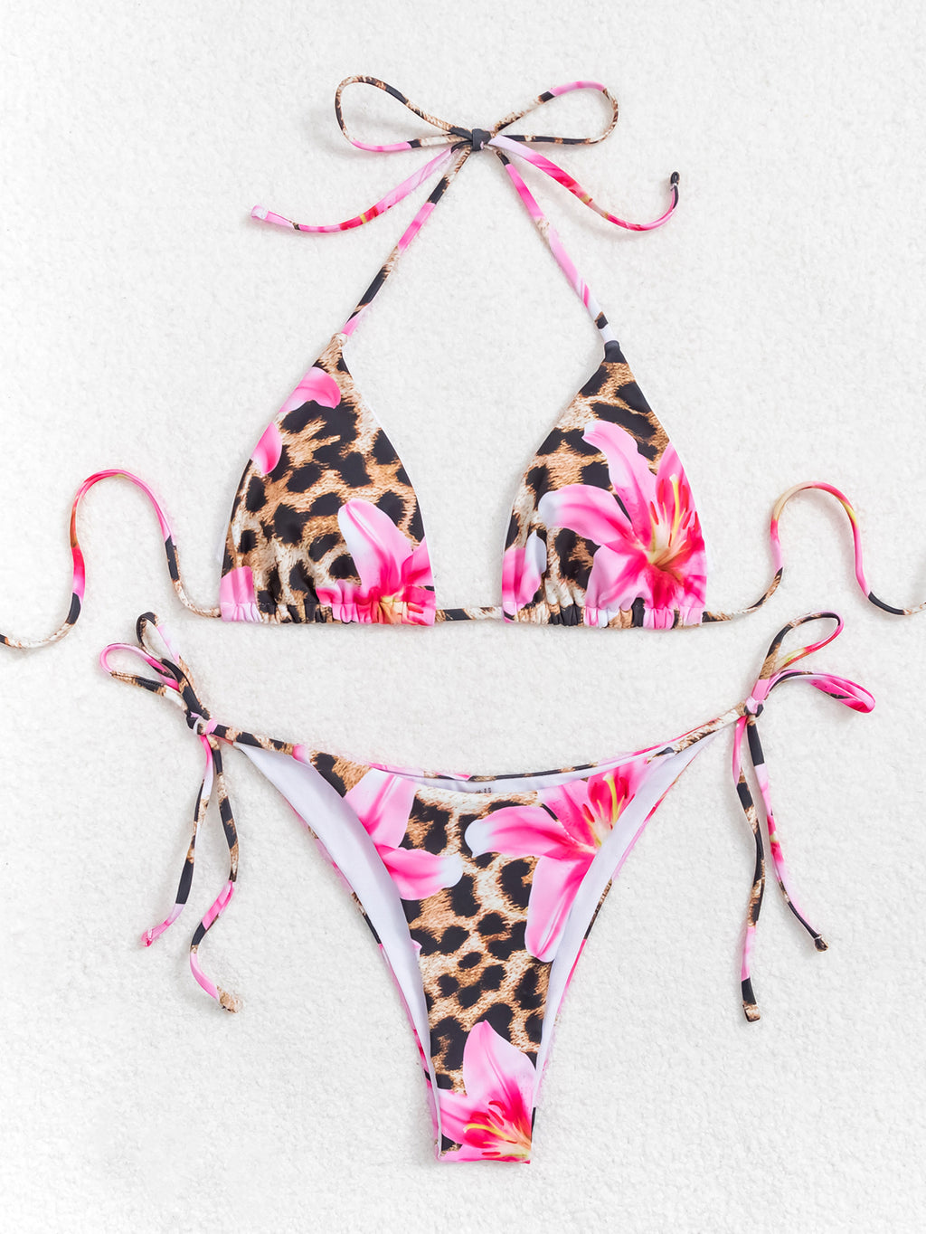 Flower Print Bikini Set