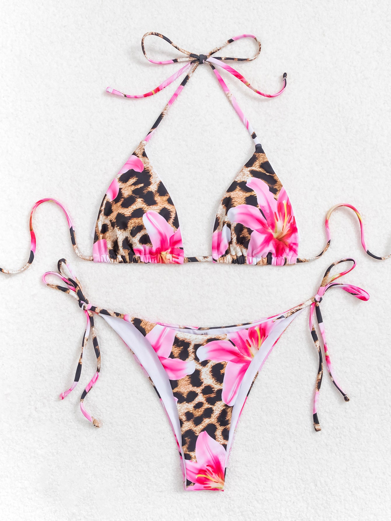 Flower Print Bikini Set