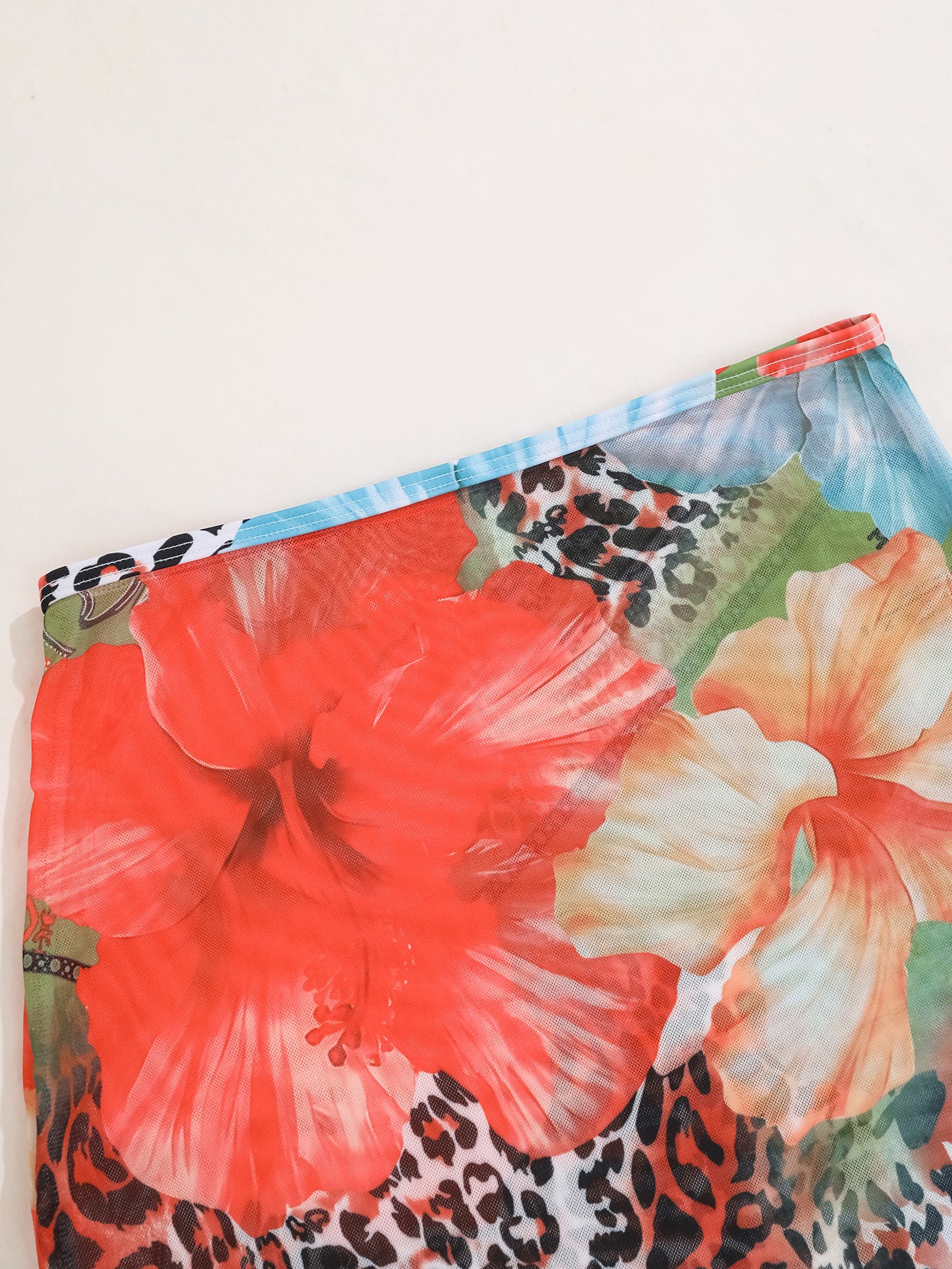 Flower Print Bikini Set