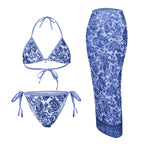Flower Print Bikini Set