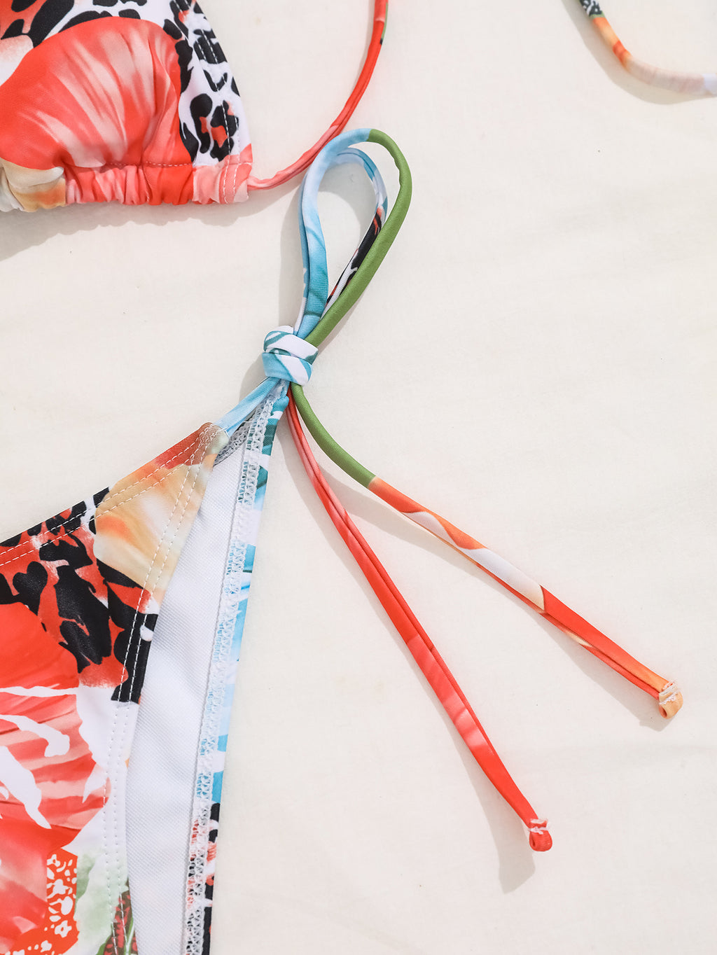 Flower Print Bikini Set