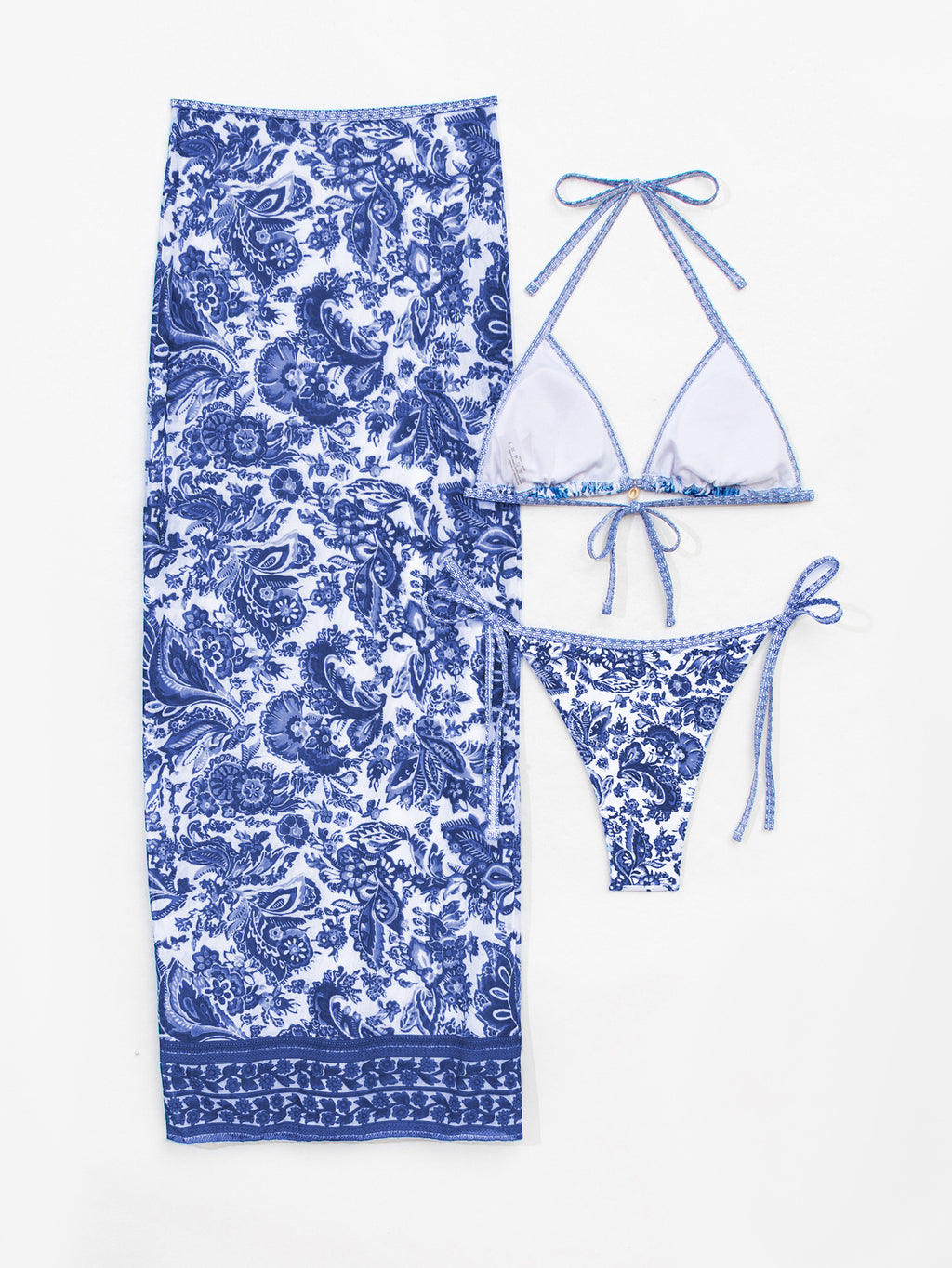 Flower Print Bikini Set