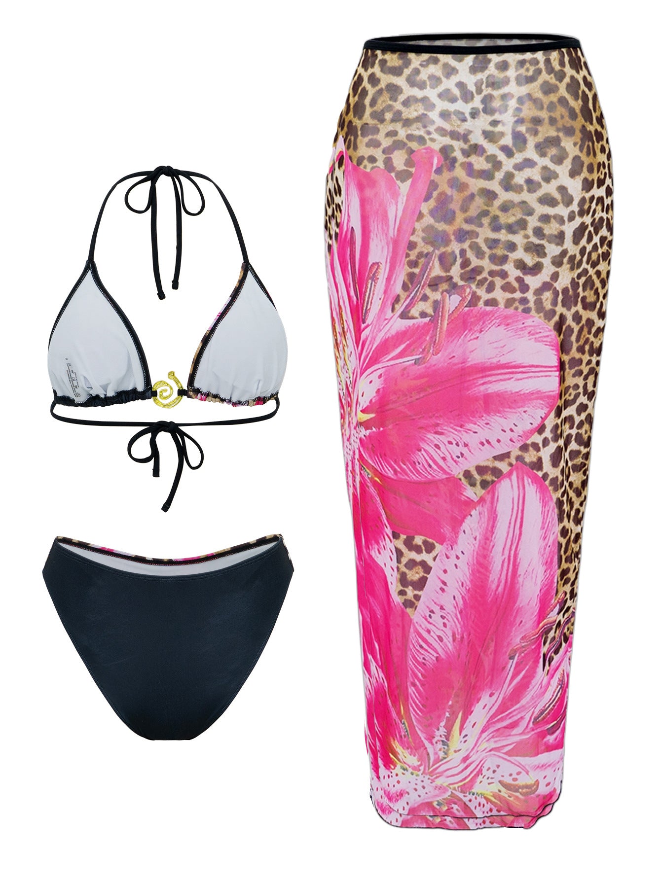 Flower Print Bikini Set