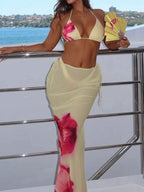 Flower Print Bikini Set