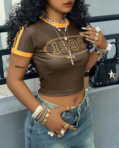 Short sleve Crop Top