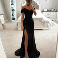 Elegant Off-Shoulder  Gown