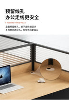 Office table and chair combination workstation desk staff table single 4 person multi-person screen computer table and chair