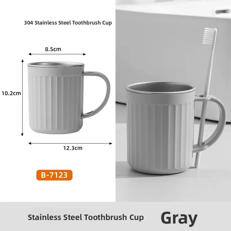 Steel Toothbrush Cup