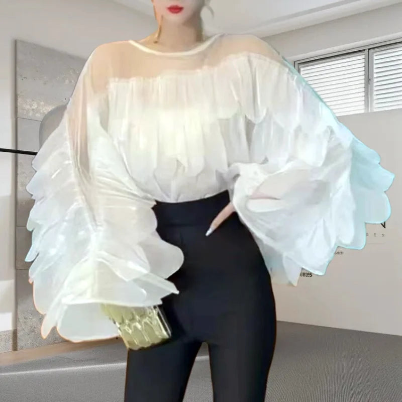 Nice European Chiffon  Blouse