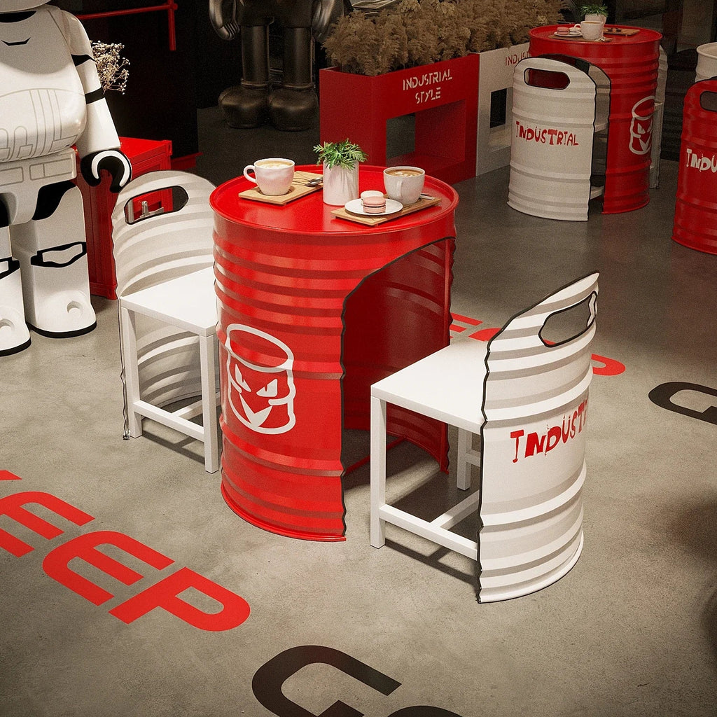 Creative Oil drum Furniture set