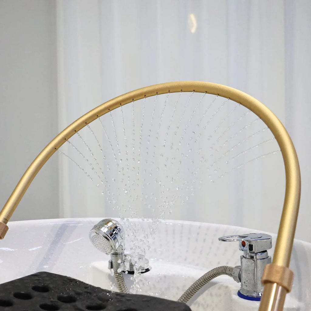 Plug In Automatic Massage Shampoo Bed Built in Electric Massager, Hair Salon Head SPA Hydrotherapy Commercial Salon Furniture