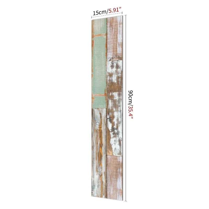 15x90cm Waterproof 3D Self-Adhesive thick Wood Grain Floor sticker Wallpaper Wall Sticker Living Room Toilet Kitchen Home Decor