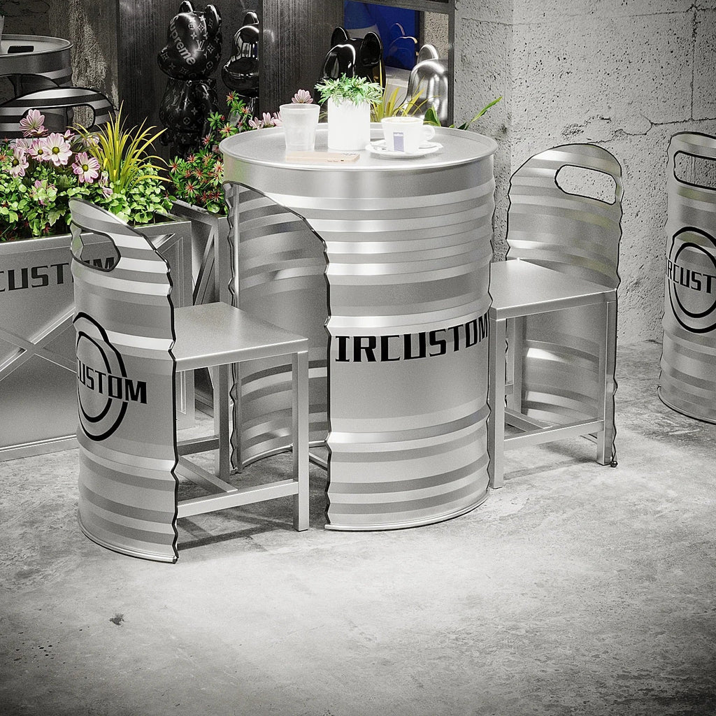 Creative Oil drum Furniture set