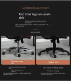 Genuine Leather Boss Chair, Office Chair, Comfortable for Long Periods of Sitting, Can Lie Down for Nap, Computer Swivel Chai