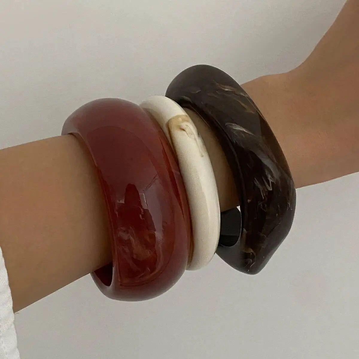 Vintage Boho Resin Bangles
