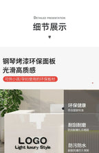 Luxury Simple Reception Desk Logo Salon Decorations Modern Reception Desk Office Beauty Mostrador Recepción Commercial Furniture