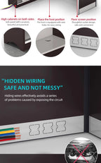 Modern Design Office Furniture Single-seat Employee Workstations Wooden Computer Desks and Office Desks with Storage Cabinets