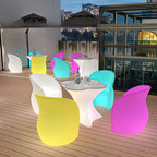 Waterproof Outdoor LED Lounge Sofa and Round Stools for Wedding Events Party Hotel and Living Room for Bar Sets Nightclubs