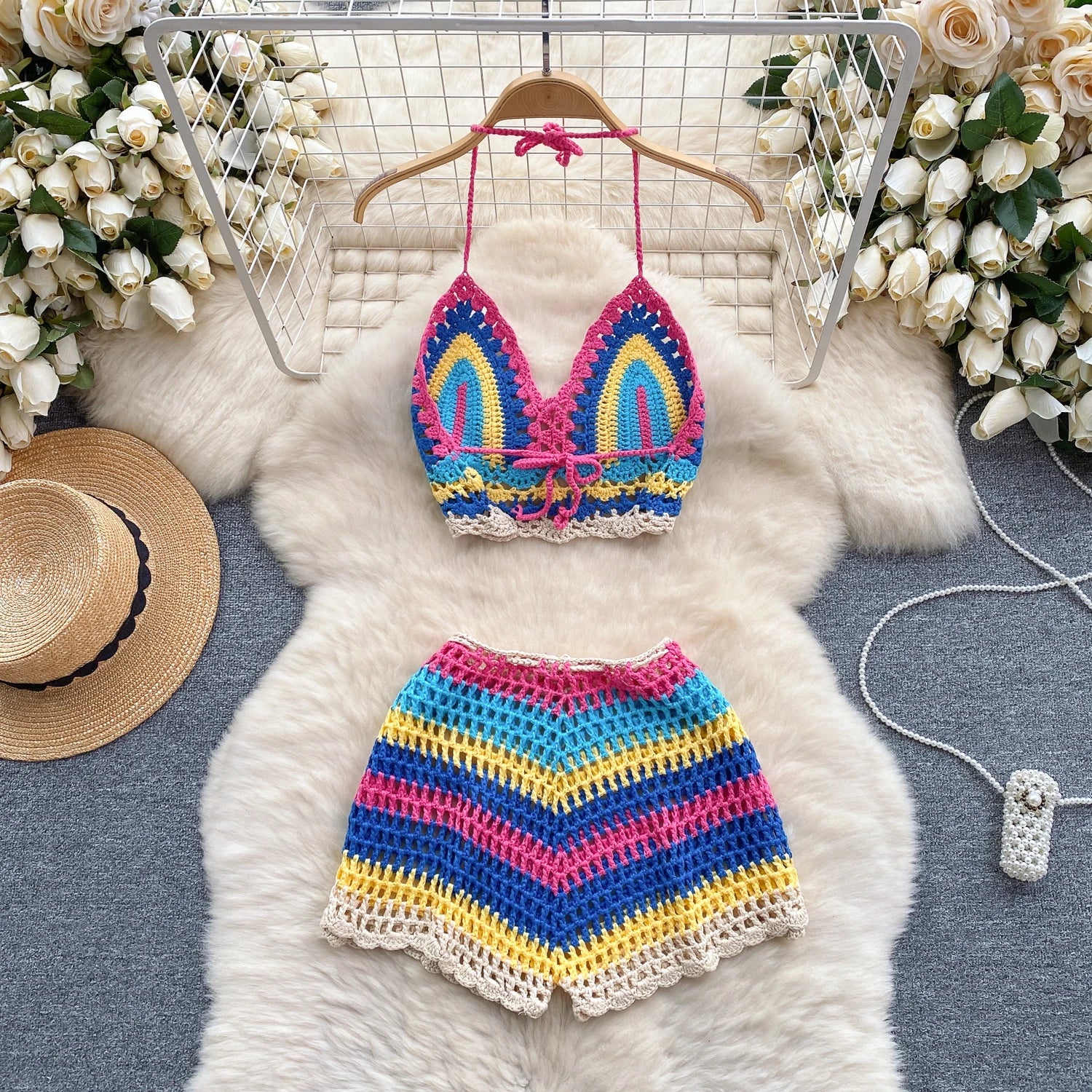 Halter Short Set