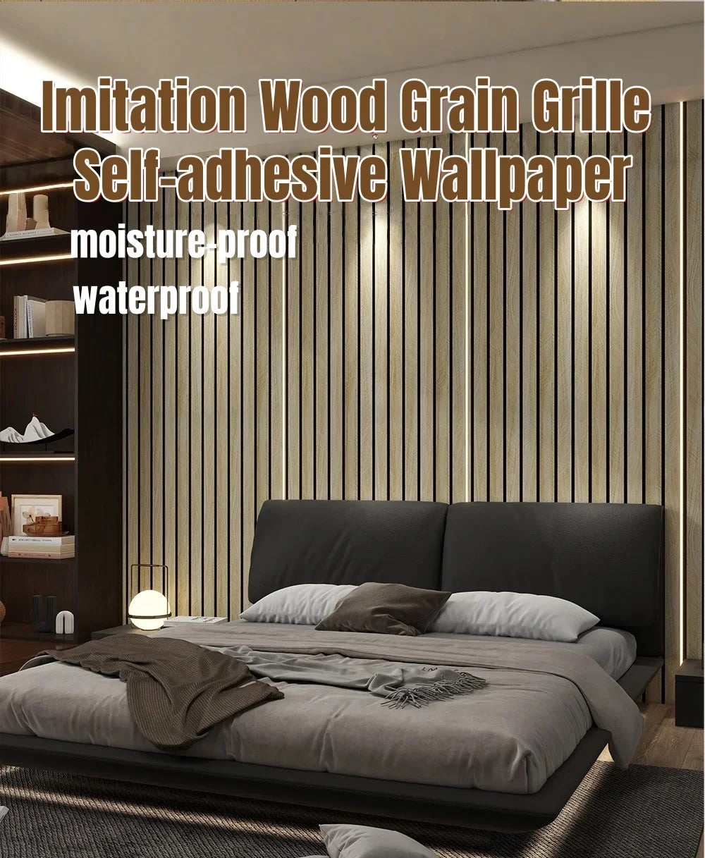 Thick Wood Grain Self-adhesive Wall Stickers for Living Room Wall Cladding Peel and Stick Foam Wallpapers Home Decor Wall Panels