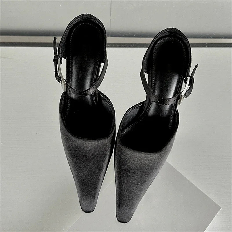 Pointed Toe Mule Heels