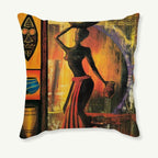 African Costume Clipart Throw Pillow 45x45 Africa Life Collection African Woman Pillowcase Sofa Car Decorative Cushion Cover