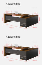 Wooden Boss Table Simple Modern Cabinet Designer Reading Reading Desk Secretary High Quality Art Bureau Meuble Office Furniture