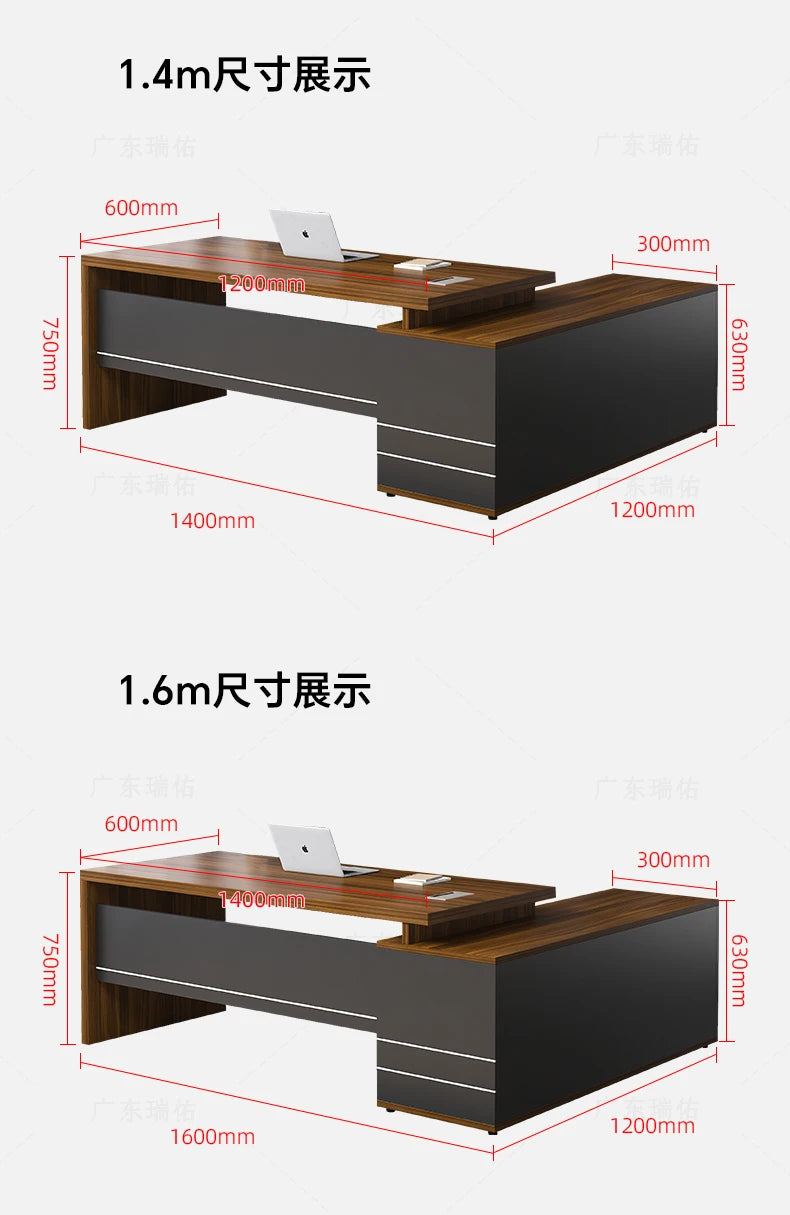 Wooden Boss Table Simple Modern Cabinet Designer Reading Reading Desk Secretary High Quality Art Bureau Meuble Office Furniture