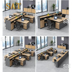 New Arrival New Office Desk And Chair Design Partition Modern Office Cubicles Staff Workstation Desk For Multi-person Office