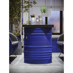 Deck Sofa Quiet Bar Vintage Industrial Style Iron Dining Hot Pot Restaurant Oil Barrel Table and Chair Combination