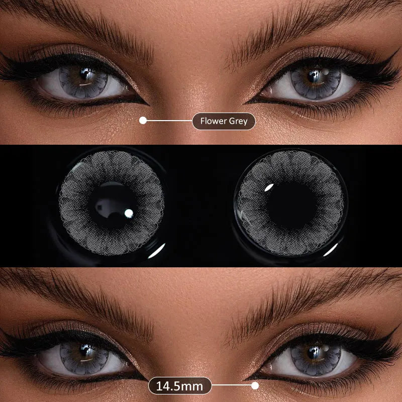 Duoxiu Contact Lenses 2Pcs Blue Green Contact Lenses Color Permanent Makeup Machine Changing Pupil and Eyes Color Fashion Lenses