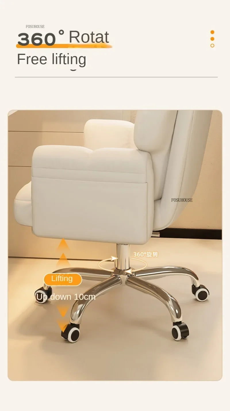 Mobile Swivel Soft Gaming Chairs Comfortable Aesthetic Gamer Leisure Desk Chair Nordic Office Chair Home Office Furniture V l