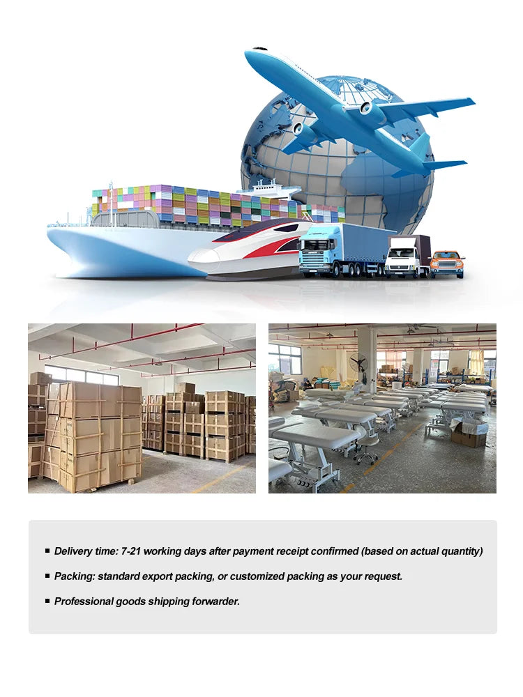 Gynecological Examination Table Electric Hydraulic Adjustable Medical Exam Bed for Clinic Hospital PU Leather Top Bed