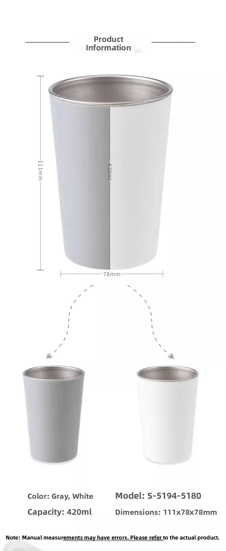 Steel Toothbrush Cup