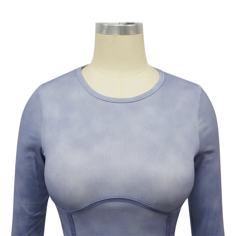 Long Sleeve Bodycon Suit