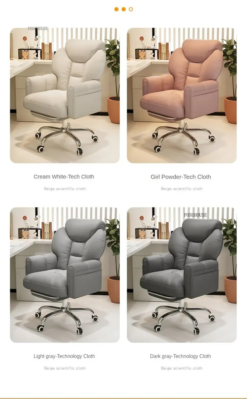 Mobile Swivel Soft Gaming Chairs Comfortable Aesthetic Gamer Leisure Desk Chair Nordic Office Chair Home Office Furniture V l