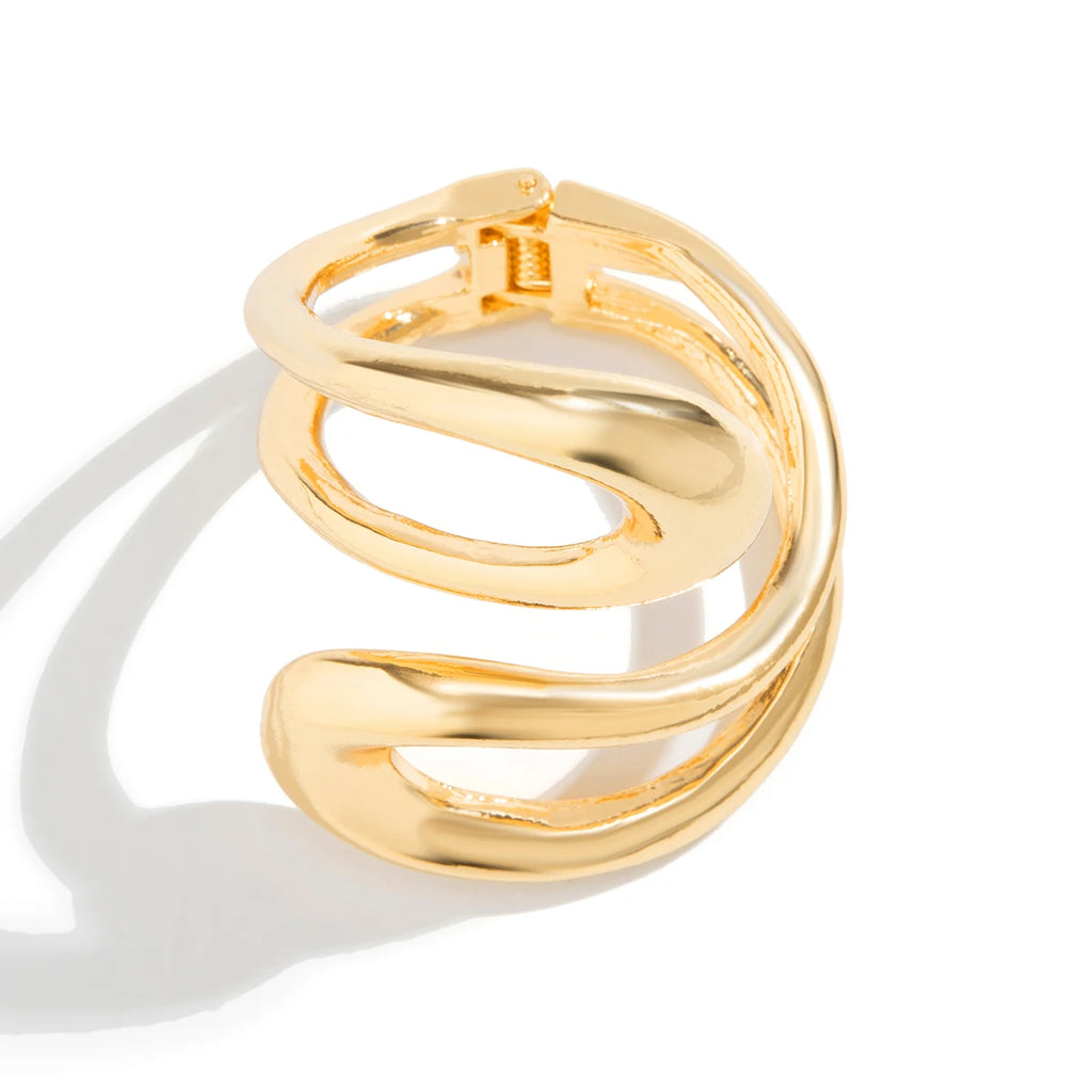 Geometric Open Cuff Bracelet