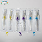 50pcs Sterile IV Cannula With Heparin Cap Disposable Butterfly IV Cannula Intravenous Injection Catheter Veterinary Consumables
