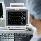 6-Parameter Patient ECG Vital Sign Monitor