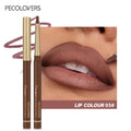 Matte 6-colors Lip Liner Pencil Bevel Design Nib Lip Contour Lipstick Nude Brown Lipstick Pencil Natural Lasting Lipliner Makeup