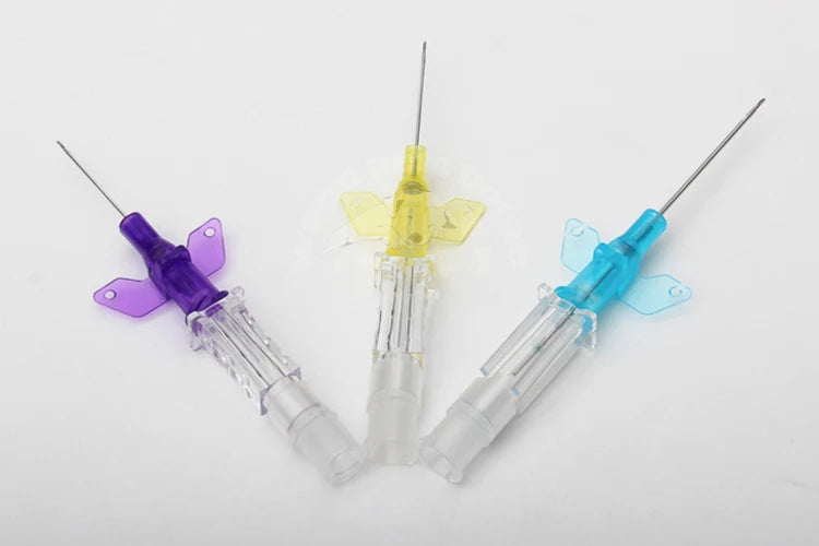 Disposable IV Cannula Intravenous Injection Catheter with Wing 22G 24G 26G For Pet Dog Cat Animals Veterinary Suppliers