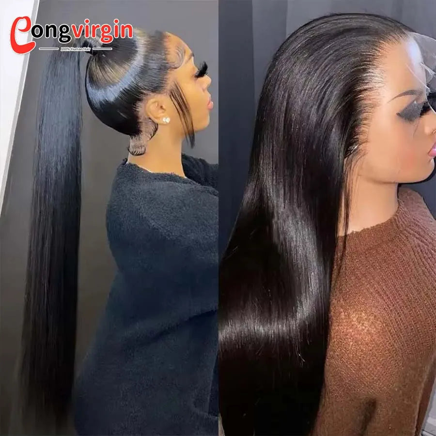 5x5 Glueless Wig Human Hair Ready To Wear Pre-Cut Lace Wear And Go Glueless Wigs Straight Lace Front Human Hair Wig For Women