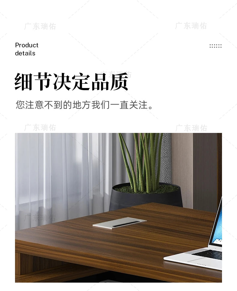 Wooden Boss Table Simple Modern Cabinet Designer Reading Reading Desk Secretary High Quality Art Bureau Meuble Office Furniture