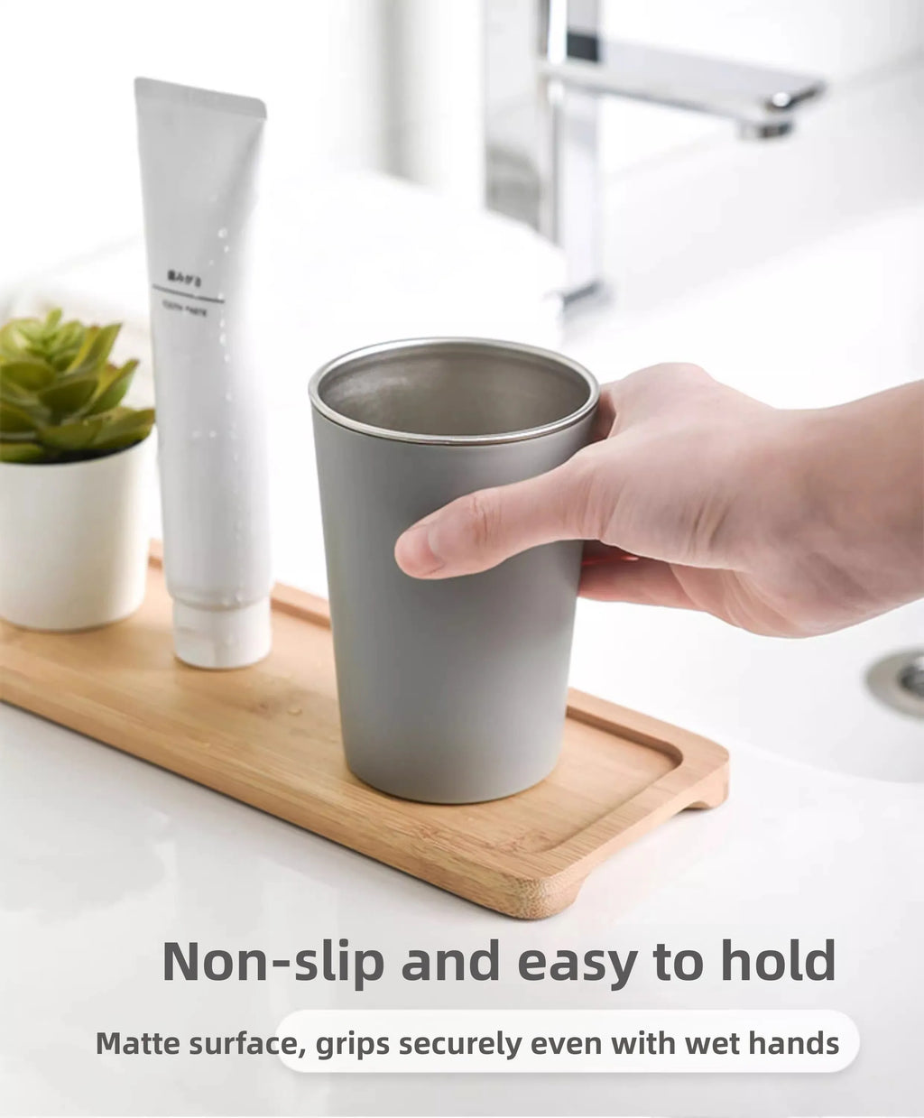 Steel Toothbrush Cup
